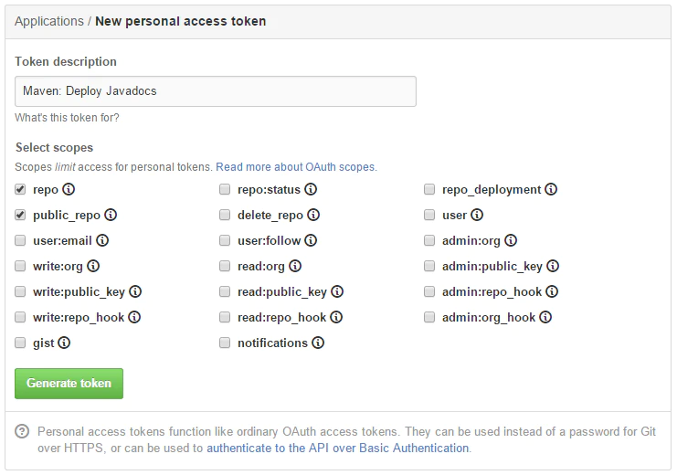 GitHub: Access Token anlegen