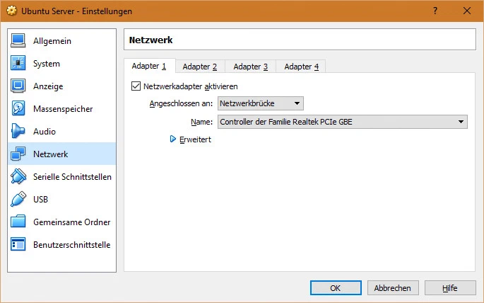Netzwerkeinstellungen